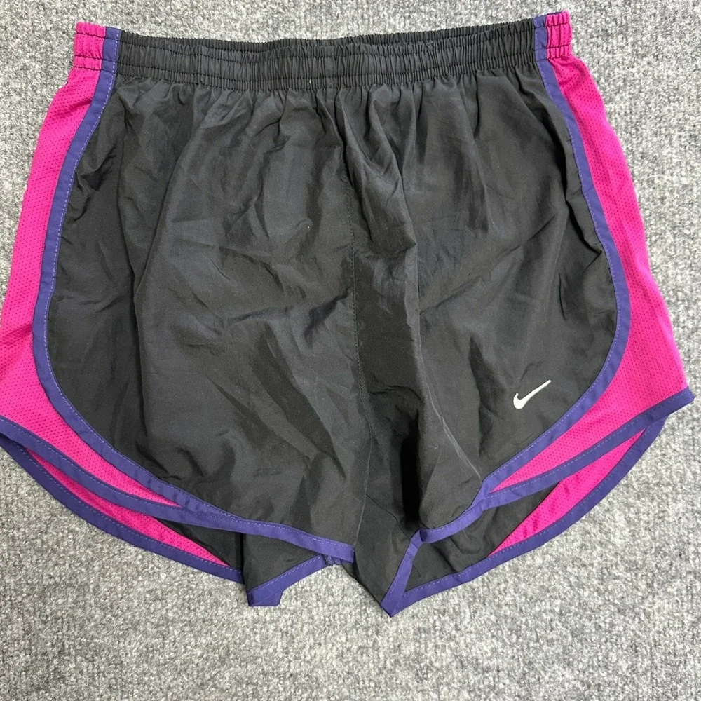 Nike Shorts Womens Size S Black Pink Dri-Fit Athletic Running Breathable Gym